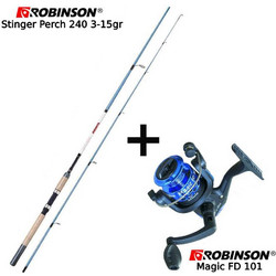 Robinson Stinger Perch 3-15gr 2.4m + Robinson Dexter 101 FD