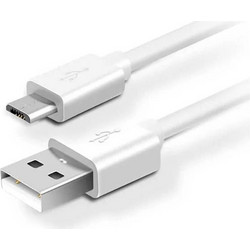 Καλώδιο USB 2.0 σε Micro USB Φόρτισης - Data 2m 2.0A Λευκό Well CABLE-USB/UUSB-2WE05-WL