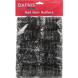 Dafnis Hair Rollers Net Μαύρα 45mm 10τμχ