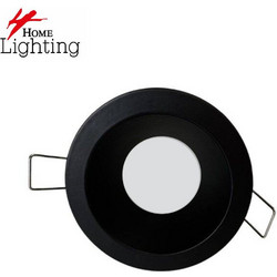 SE-SP-DL-R-BL GLIM SPOTLIGHT DOWNLIGHT RECESSED GU10 WITH GLASS BLACK FOR HOLE 70mm