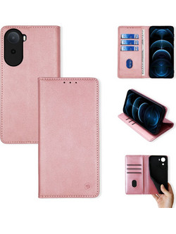 Sonique Vintage Magnet Wallet Θήκη Πορτοφόλι (Xiaomi Redmi A7 Pro 4G) Ροζ Χρυσό