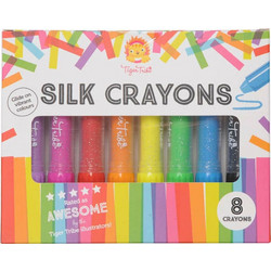 Tiger Tribe Rainbow Silk Κηρομπογιές Σετ 8τμχ