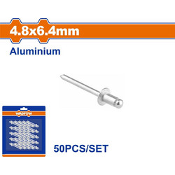 Wadfow WREZK31 Πριτσίνια Αλουμινίου M4.8x6.4mm 50τμχ