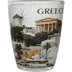 Ποτήρι σφηνάκι Souvenir - 20Z - Greece - Σετ 12 τεμάχια - 161273