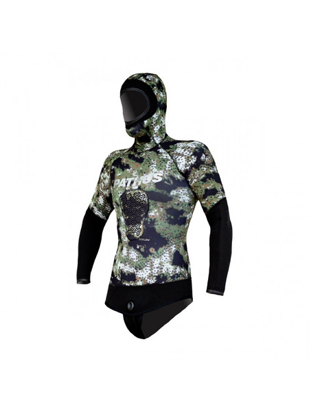 Pathos Medi Camo Σακάκι Κατάδυσης Neoprene με Επιστήθιο για Ψαροντούφεκο 3mm