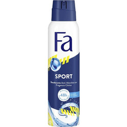 Fa Sport Citrus Ανδρικό Αποσμητικό Spray 48h Χωρίς Αλουμίνιο 150ml