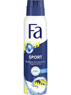 Fa Sport Citrus Ανδρικό Αποσμητικό Spray 48h Χωρίς Αλουμίνιο 150ml