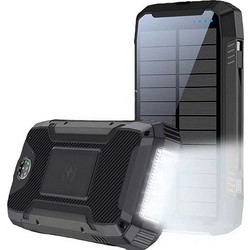 Powerneed Ηλιακό Power Bank 20000mAh 18W Black