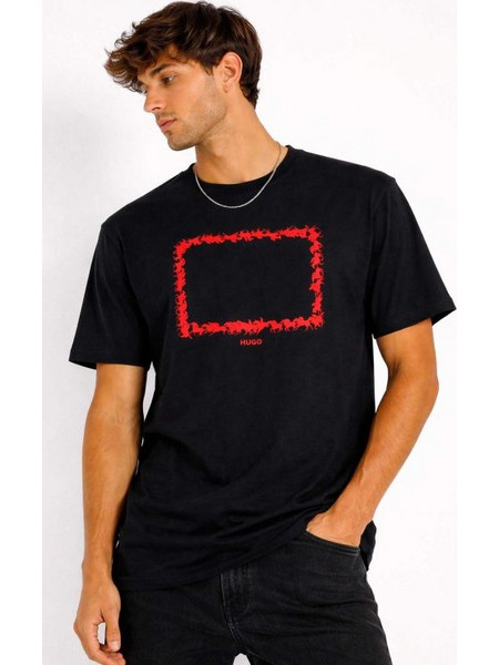 HUGO T-SHIRT ΜΑΥΡΟ 50557684 ΜΑΥΡΟ