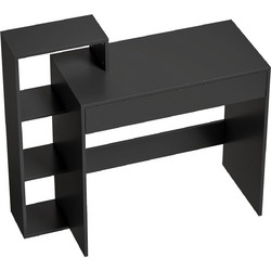 HOMCOM Γραφείο Υπολογιστή Μαύρο 100x40x90cm 836-615V00BK