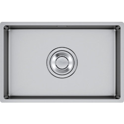 Franke BOX DRAINMAX ΒΧΧ 210/110-65 Υποκαθήμενος Νεροχύτης Inox Σατινέ 69x45cm 127.0754.857