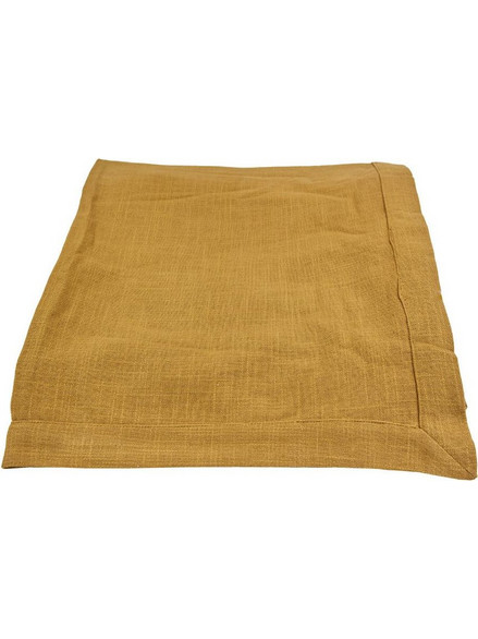 MANTEL MUSTARD A ΤΡΑΠΕΖΟΜΑΝΤΗΛΟ 220x140cm ΒΑΜΒΑΚΙ ΜΟΥΣΤΑΡΔΙ LIBERTA 028980