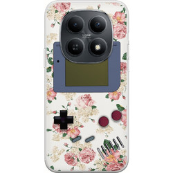 Θήκη Floral Gameboy Xiaomi Poco M8 5G Flexible TPU (Διάφανη Σιλικόνη)