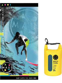 Maui & Sons Πετσέτα Θαλάσσης Microfiber Μπλε 90x180cm 4954