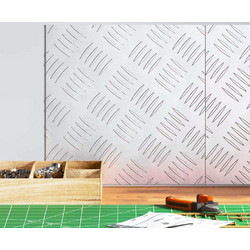 vidaXL Σκαλοπάτι 2 τμχ. 30 x 30 cm Ασημί Αλουμίνιο τετράγωνο