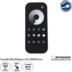 GLOBOSTAR(R) 71569 SKYDANCE RT1 CORE Ασύρματο Χειριστήριο Αφής 1 Ζώνης 1CH DC 3V 2xAAA Μπαταρίες IP20 - RF 2.4GHz + Εμβέλεια 30m - M12.2xΠ5.3xΥ1.8cm