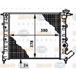 HELLA 8MK 376 720-521 - BEHR-HELLA ΨΥΓΕΙΟ ΜΗΧΑΝΗΣ