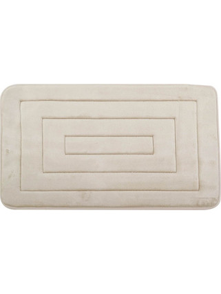Πατάκι Μπάνιου Memory Foam Μπεζ Με Sbr 50X80Εκ.Ankor
