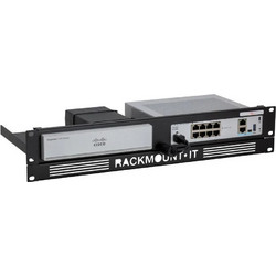 Rackmount.IT RM-CI-T8 Patch Panel για Rack 1U 19" για Cisco Firepower 1010 / ASA 5506-X Μαύρο