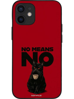 Sonique Men's Edition Back Cover No Means No (iPhone 12 mini)
