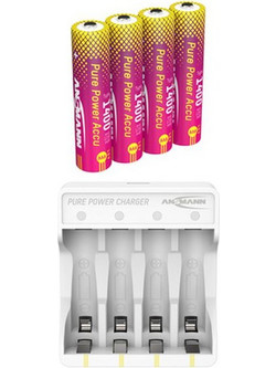 Ansmann Pure Power + 4xAAA 1400mAh