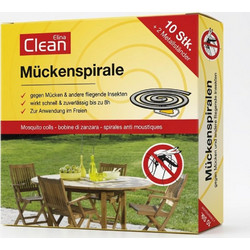 Clean Mosquito Repellent Spiral Αντικουνουπικά Φιδάκια με Σιτρονέλα, 10τμχ