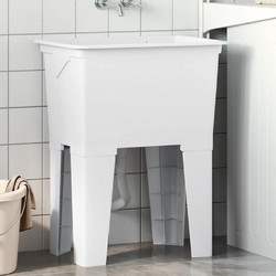 vidaXL Νιπτήρας Μπάνιου Δαπέδου 59x41x75cm Λευκός 4002799