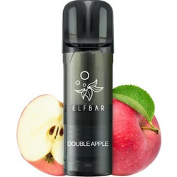 ELFBAR ELFA PRO V2 ΚΑΨΟΥΛΑ 2ml DOUBLE APPLE 20mg νικ. Ανταλλακτικό (κόκκινο και πράσινο μήλο)