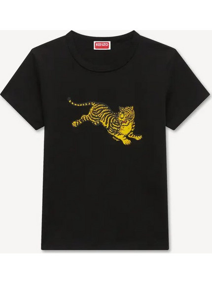 KENZO μαύρο 'KENZO Jumping Tiger' t-shirt