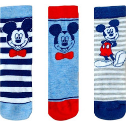 ΚΑΛΤΣΕΣ (ΣΕΤ 3 ΤΜΧ) DISNEY MICKEY MC12323 ΠΟΛΥΧΡΩΜΕΣ (0-12 ΜΗΝΩΝ)