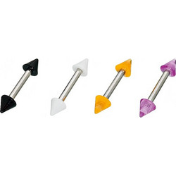 Sequoia Σκουλαρίκι Piercing barbell/μπάρα Ατσάλι I-01023 (1.2*8*3*3) (4 τεμάχια)