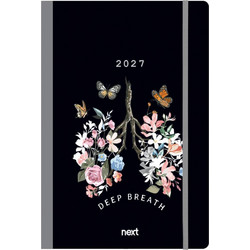 Next ημερολόγιο 2027 Trends Deep breath ημερήσιο flexi με λάστιχο 14x21εκ. Με σχέδια