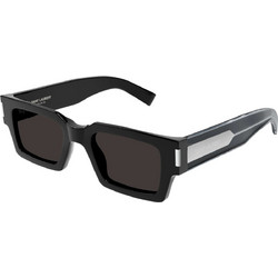 Saint Laurent SL572 001 Γυναικεία Γυαλιά Ηλίου Τετράγωνα Κοκάλινα Μαύρα με Μαύρο Φακό
