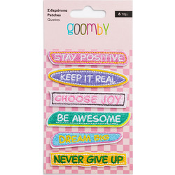 Σιδερότυπα Patches Quotes 6τεμ