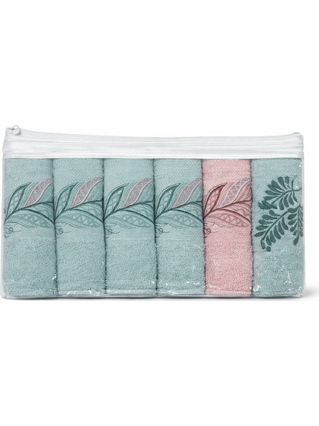 Σετ Ποτηρόπανα 6 Τεμαχίων 30x50 Cosmin Daily Kitchen Blue/Pink