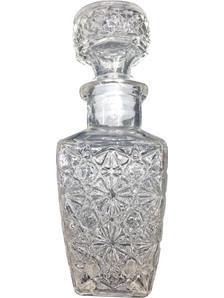 Γυάλινη διάφανη φιάλη με καπάκι - 100ml