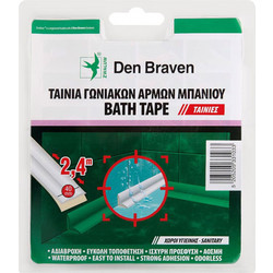 Λευκή Αυτοκόλλητη Ταινία Μπάνιου 2.4ΜΧ40ΜΜ Den Braven