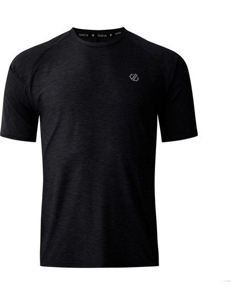 Ανδρικό T-Shirt Dare2b Power Up Tee Black Marl - UV30+ Χρώμα: Black Marl