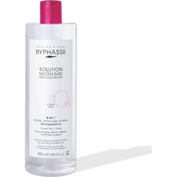 Byphasse Solution Micellar Water Ντεμακιγιάζ για Ευαίσθητη & Ξηρή Επιδερμίδα 500ml