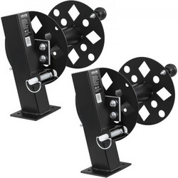 VEVOR 2PCS Βαρέως Τύπου Καρούλια Καλωδίων Συγκόλλησης, Καρούλια Καλωδίων Συγκόλλησης για Καλώδιο 45,7m (50 mm) & 38m (70 mm) Καρούλι από Ατσάλι με Επίστρωση Σκόνης και Κλείδωμα για Φορτηγά Υπηρεσίας,