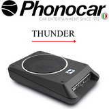 Phonocar 02.911 Αυτοενισχυόμενο Subwoofer Αυτοκινήτου 8" 80W RMS με Κούτα