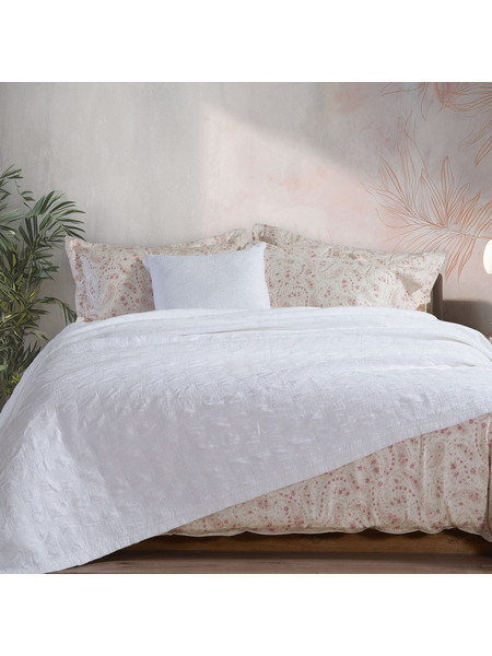 Κουβέρτα Charisma White Nef-Nef Homeware Υπέρδιπλo 230x250cm 100% Βαμβάκι