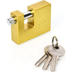 DELI λουκέτο τάκου με κλειδί DL508308, heavy duty, 80mm