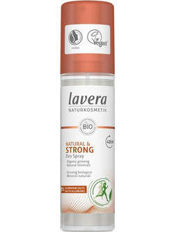 Lavera Natural & Strong Φυσικό Αποσμητικό Spray 48h Χωρίς Αλουμίνιο 75ml