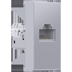 MODYS ΠΡΙΖΑ ΔΙΚΤΥΟΥ ΑΣΗΜΙ RJ45 CAT.5E IP20 ΧΩΡΙΣ ΘΩΡΑΚΙΣΗ / 10101312441