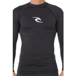 RIP CURL Ανδρική Μακρυμάνικη Μπλούζα Θαλάσσης Waves UPF Perf L/S - Μαύρη