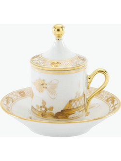 Σετ Φλιτζάνια Espresso Δύο Τεμαχίων Ginori 1735 Porcelain Espresso Cups and Saucers Oriente Italiano Aurum