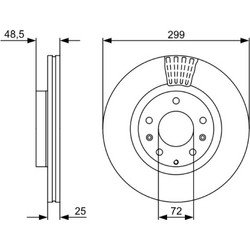 Bosch Δισκόπλακα - 0 986 479 C74
