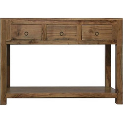 Artekko Attari Καφέ Κοσνσόλα από Ξύλο Teak (110x45x76.5)cm