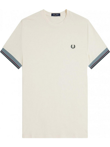 t-shirt FRED PERRY Twin Tipped Cuff Μπορντό